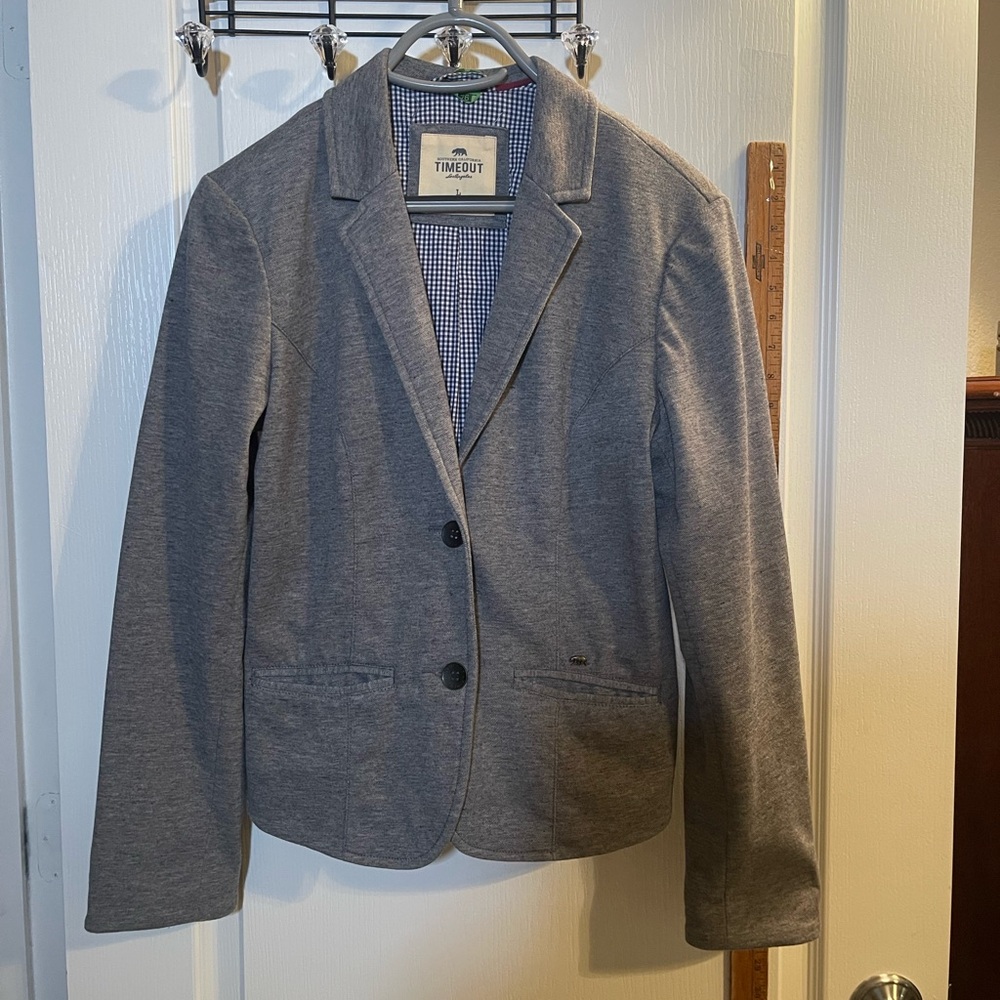 TIMEOUT Women's Classic Gray Blazer